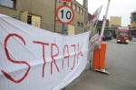 Strajk pracowników Huty Batory. Video.