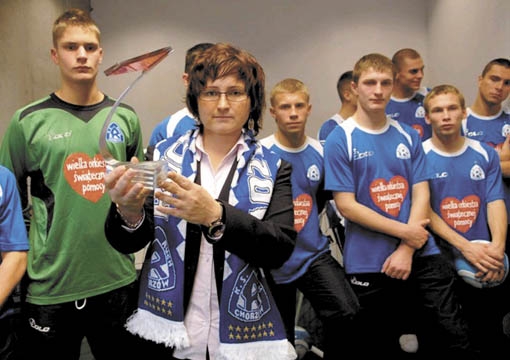 Giełda w kolorze niebieskim