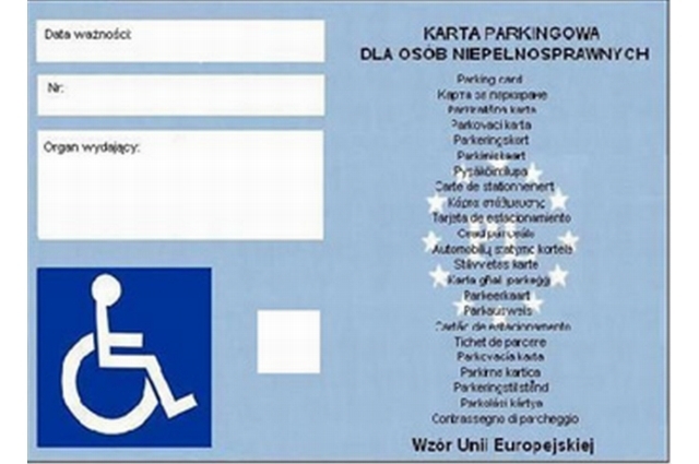 Nowe zasady parkowania dla niepełnosprawnych
