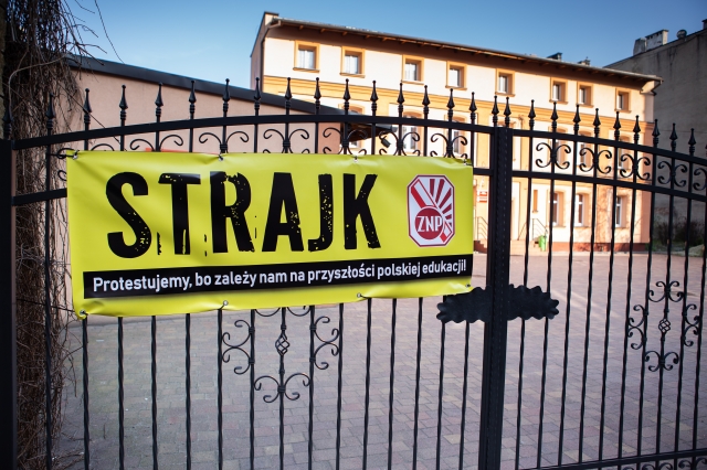 Strajk w chorzowskich szkołach