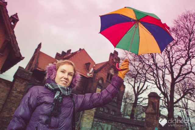 Rozłożyli parasol nad rzeźnią